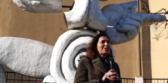 Inaugurazione scultura scenografica Luzzati-Rosso, Montoli