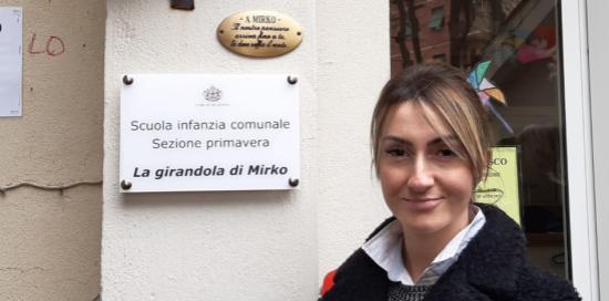 Inaugurazione scuola La Girandola di Mirko-Corso e targa