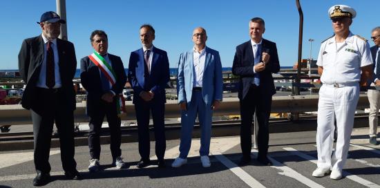 Inaugurazione viadotto autostradale di Pra&#039;-Bucci, Ferrante, Paroli, Piana, Rixi 