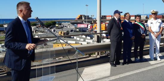 Inaugurazione viadotto autostradale di Pra'-Intervento Rixi