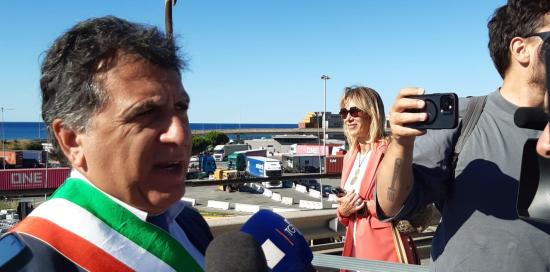 Inaugurazione viadotto autostradale di Pra'-Intervista Ferrante
