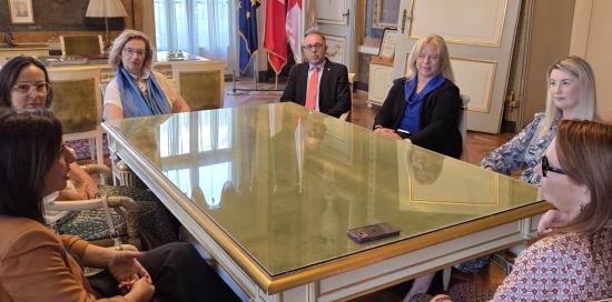 Incontro assessora Beghin e console d'Irlanda Sheehy-Gruppo Incontro assessora Beghin e console d'Irlanda Sheehy-Gruppo