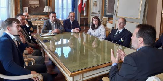 Incontro delegazione Amministrazione Marittima ucraina e Capitaneria di Porto-Gruppo