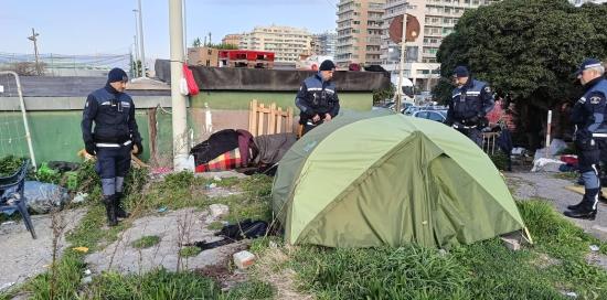 Intervento Polizia Locale nell'area di Punta Vagno