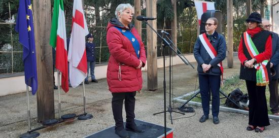 Intitolazione Giardini Don Lorenzo Ghiglione-Intervento Patrizia Altobelli