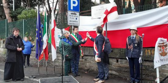 Intitolazione Via 15 Maggio 1987-Scopertura targa 