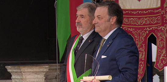 Il sindaco con Capaccio nel 2017