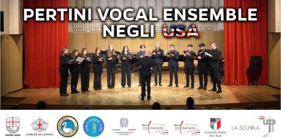 L'Ensemble Vocale del Pertini negli USA-Logo
