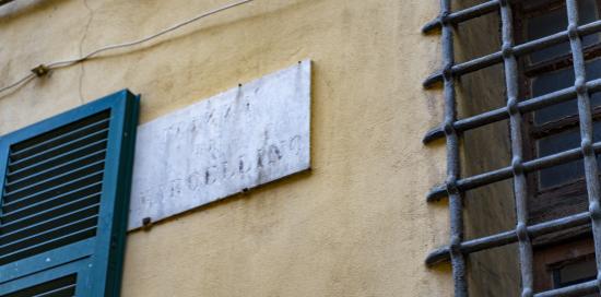 Targa piazza San Marcellino