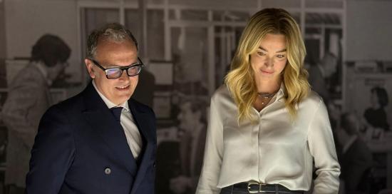 La sindaca Salis all’inaugurazione dell’archivio storico del Secolo XIX