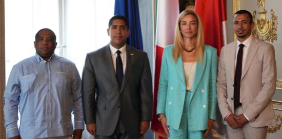 La sindaca Salis ha incontrato il console generale della Repubblica Dominicana a Genova Adolfo Pineda Espinosa
