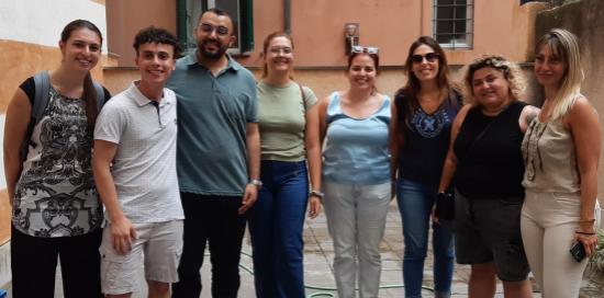 Laboratorio “Bellezza, sostenibilità e inclusione”-Assessore Corso e gruppo visitatori