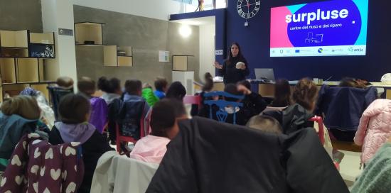  Laboratorio con le scuole al centro Surpluse di via Bologna
