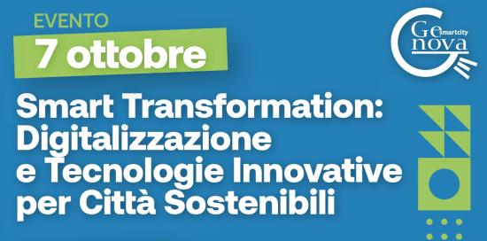Locandina convegno Smart City digitalizzazione e tecnologie innovative per città sostenibili