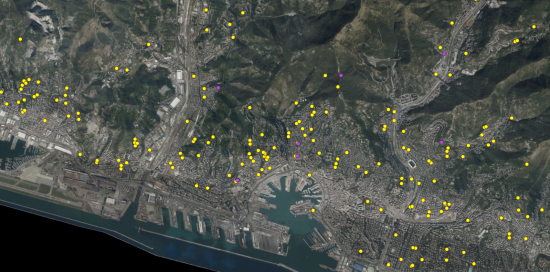 Mappa aree gioco comunali