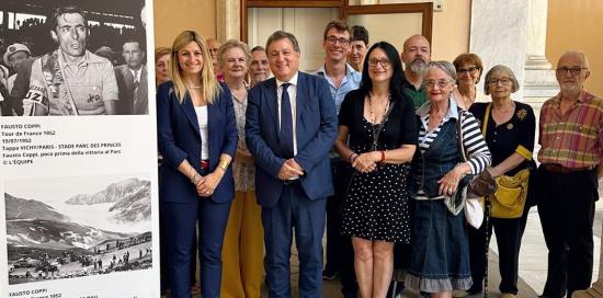 Mostra Tour de France-Assessore Alessandra Bianchi e altri