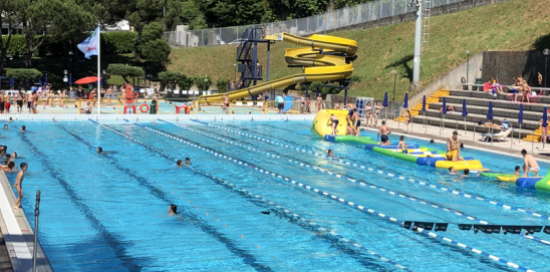 la piscina estiva della Sciorba