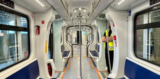 gli interni di una carrozza
