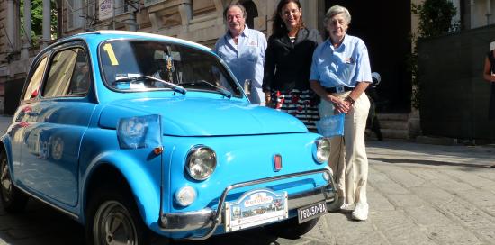 cinquecento azzurra