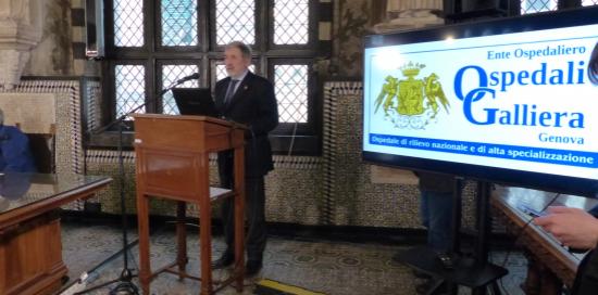 Bucci alla presentazione del nuovo Galliera