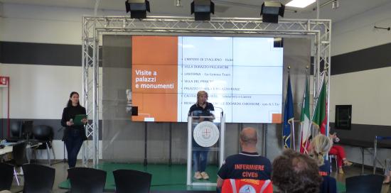 presentazione in sala trasparenza relatori e slide