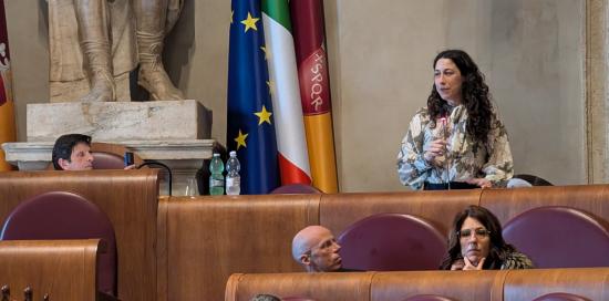 L'intervento dell'assessora Coppola durante l'assemblea generale della Consulta Roma Smart City Lab L'intervento dell'assessora Coppola durante l'assemblea generale della Consulta Roma Smart City Lab