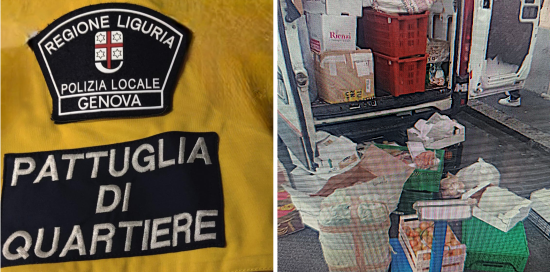 Intervento Polizia Locale a Sestri Ponente