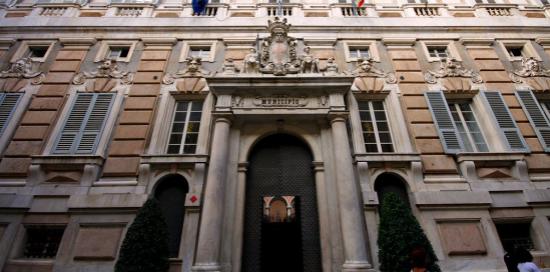 L'ingresso di Palazzo Tursi