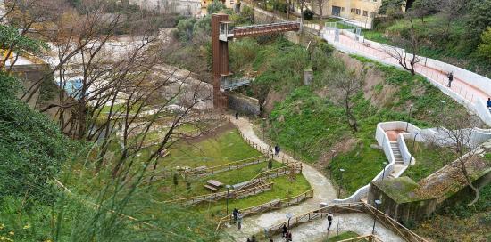 Foto dall'alto del Parco Gavoglio al Lagaccio