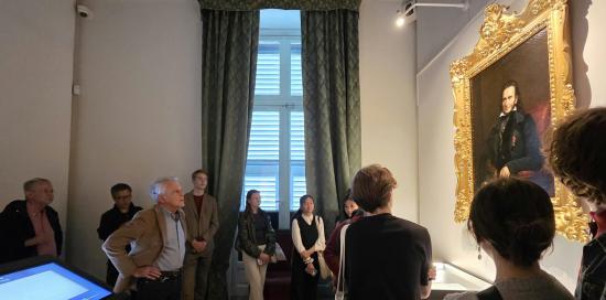 Partecipanti masterclass Premio Paganini in visita a Tursi-Presentazione del liutatio Alberto Giordano