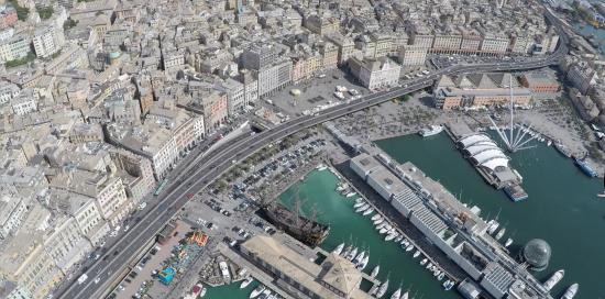 Visuale dall'alto del Porto Antico