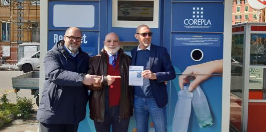 Presentazione Ecocompattatore Carignano-Raggi, Avvenente, Zane
