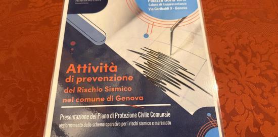 Locandina dell'evento dedicato al rischio sismico