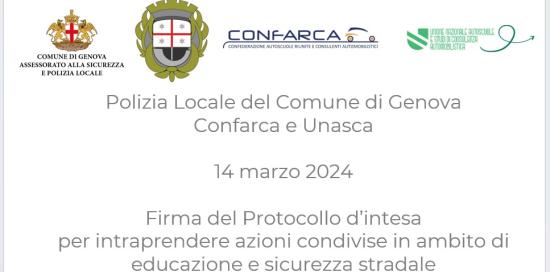Protocollo d'Intesa Polizia Locale e Autoscuole-Pannello