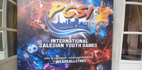manifesto con scritta iternational salesian youth games