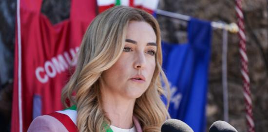 Cerimonia SantAnna di Stazzema-Sindaca Silvia Salis