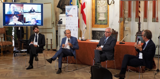relatori nel salone di rappresentanza 