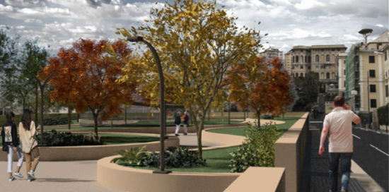 rendering parco pensile