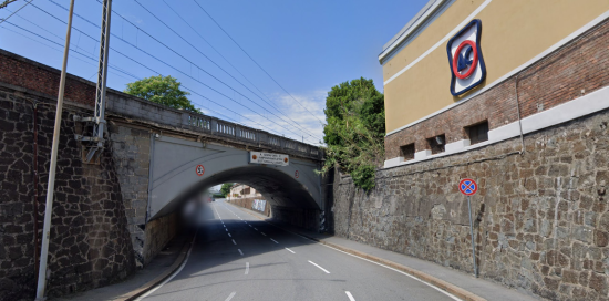 Il tunnel di via Pacoret de Saint bon soggetto a frequenti allagamenti nelle giornate di maltempo