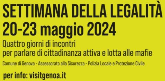locandina Settimana della Legalità