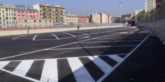 Il parcheggio di via della Pietra inaugurato nel 2018