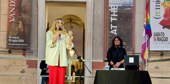 I saluti della sindaca Salis