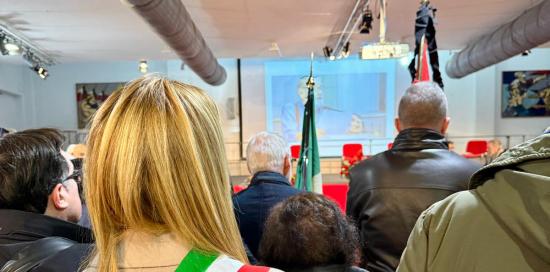 Sindaca Salis al funerale laico di Danilo Oliva Sindaca Salis al funerale laico di Danilo Oliva