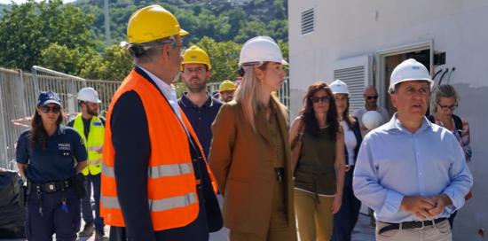 Sindaca Salis e assessore Ferrante alla Sciorba