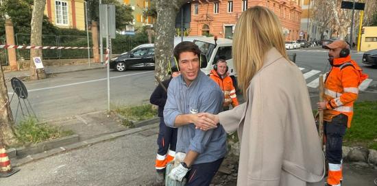 Sindaca Salis sopralluogo verde pubblico