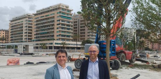 Sopralluogo al Waterfront di Levante dell'assessore Massimo Ferrante