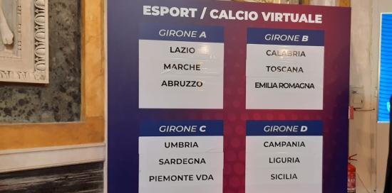Sorteggio 60° Torneo delle Regioni-Gironi Calcio Virtuale