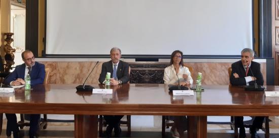 Sottoscrizione protocollo d'intesa lavoro-Fossati, Bucci, Torraco, Robotti