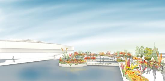 render dello specchio acque euroflora 2025