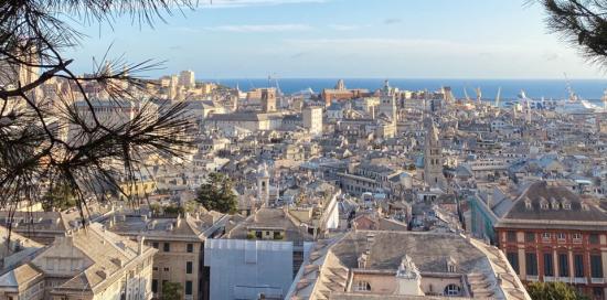 Vista di Genova da spianata Castelletto